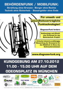 Diagnose Funk Plakat Kundgebung