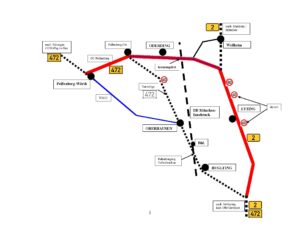 Alternativroute zur Umgehung von Huglfing und Oberhausen