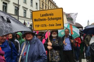 Demo gegen CETA und TTIP in München am 17. September 2016